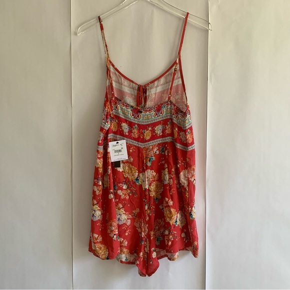 O’Neil Liame Tank Romper Red floral - Picture 3 of 15
